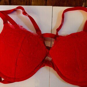 Victoria's Secret Red Lace Padded Push up Bra